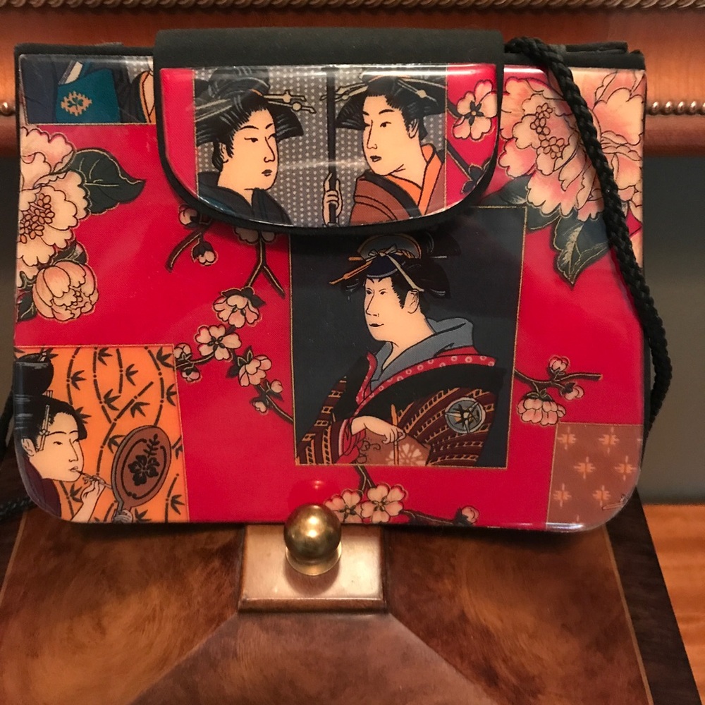 Angela Frascone vintage lacquer evening purse!